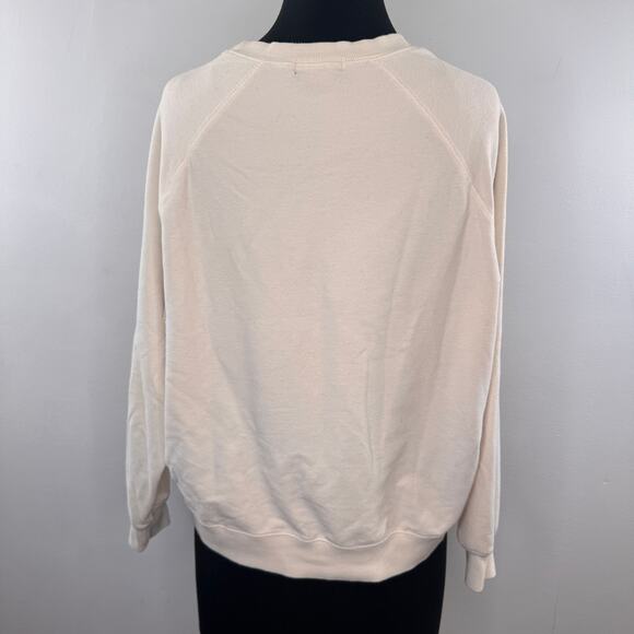 Wildfox All You Need Is Love White Sweatshirt Crew Neck Raglan Sleeve M Medium - Picture 5 of 6